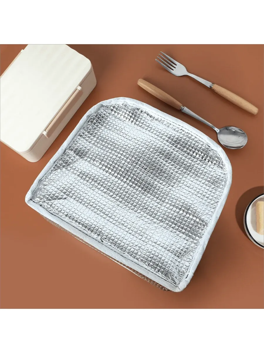 Aluminum foil thick thermal insulation bag for kids (Sky Blue Penguin) 1 pc