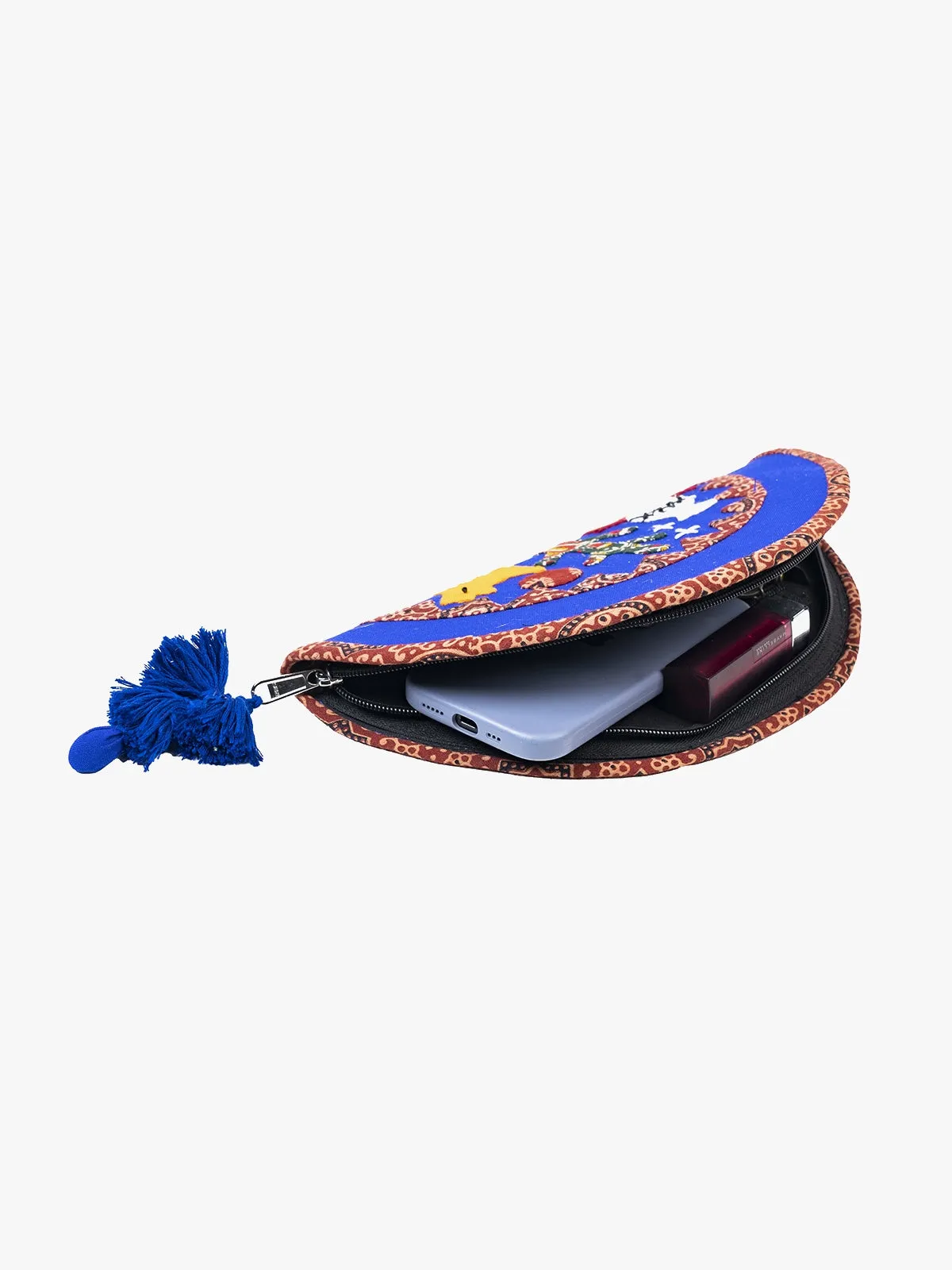 Applique Work Clutch Bag