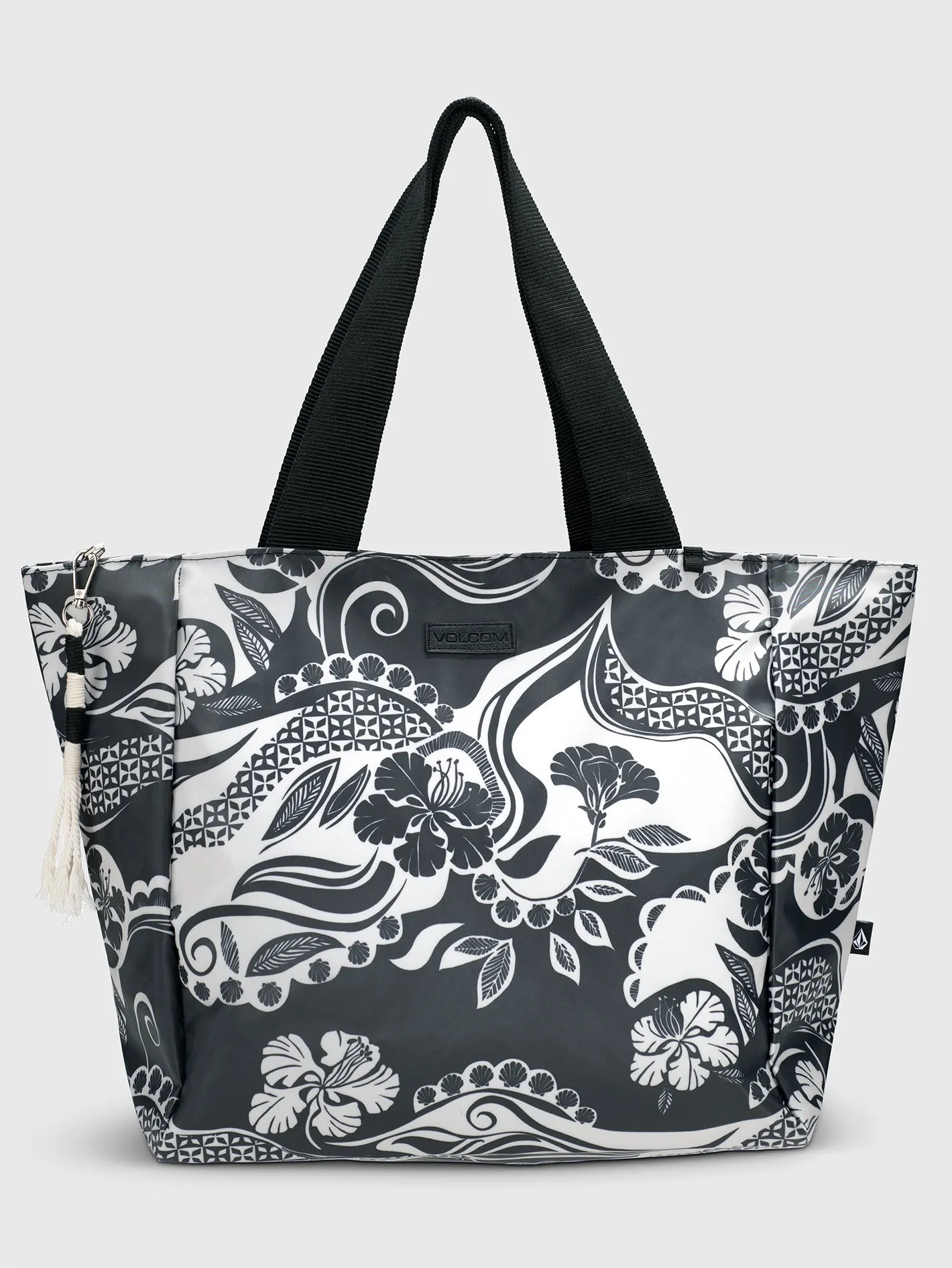 Bay Bae Beach Tote - Black White
