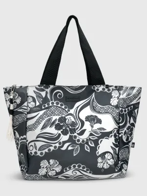Bay Bae Beach Tote - Black White