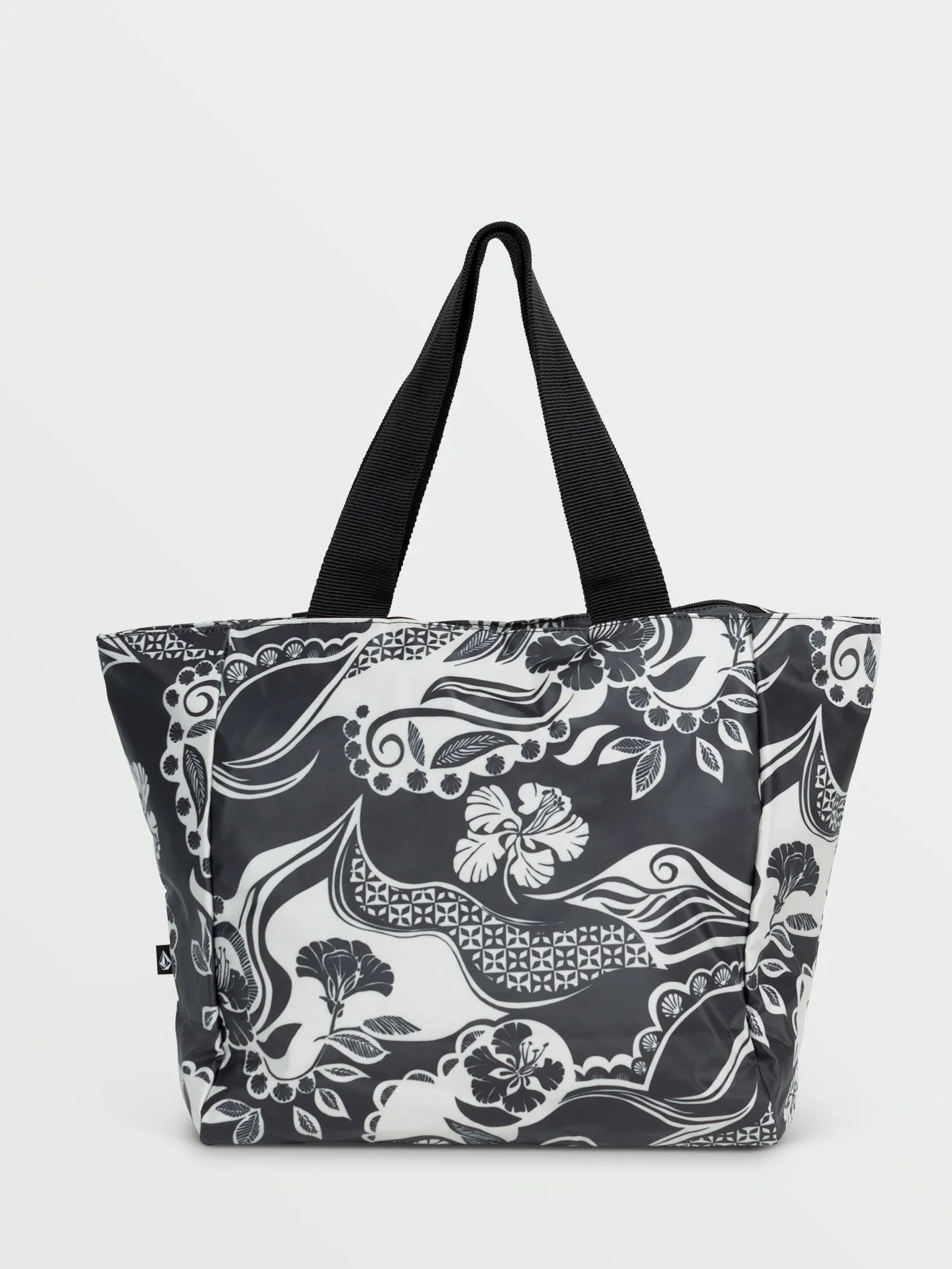 Bay Bae Beach Tote - Black White