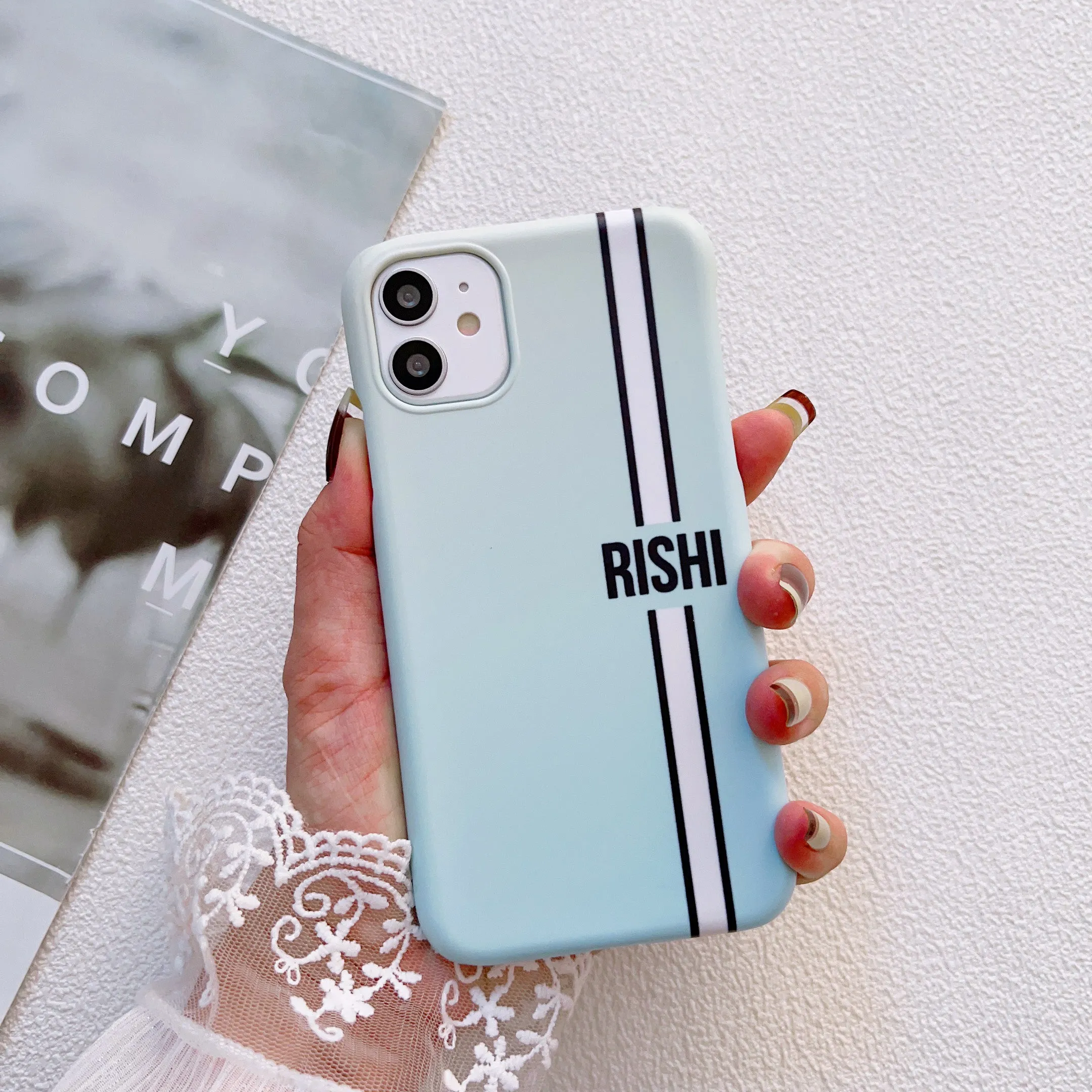 Blue Ombre Customised Slim Case