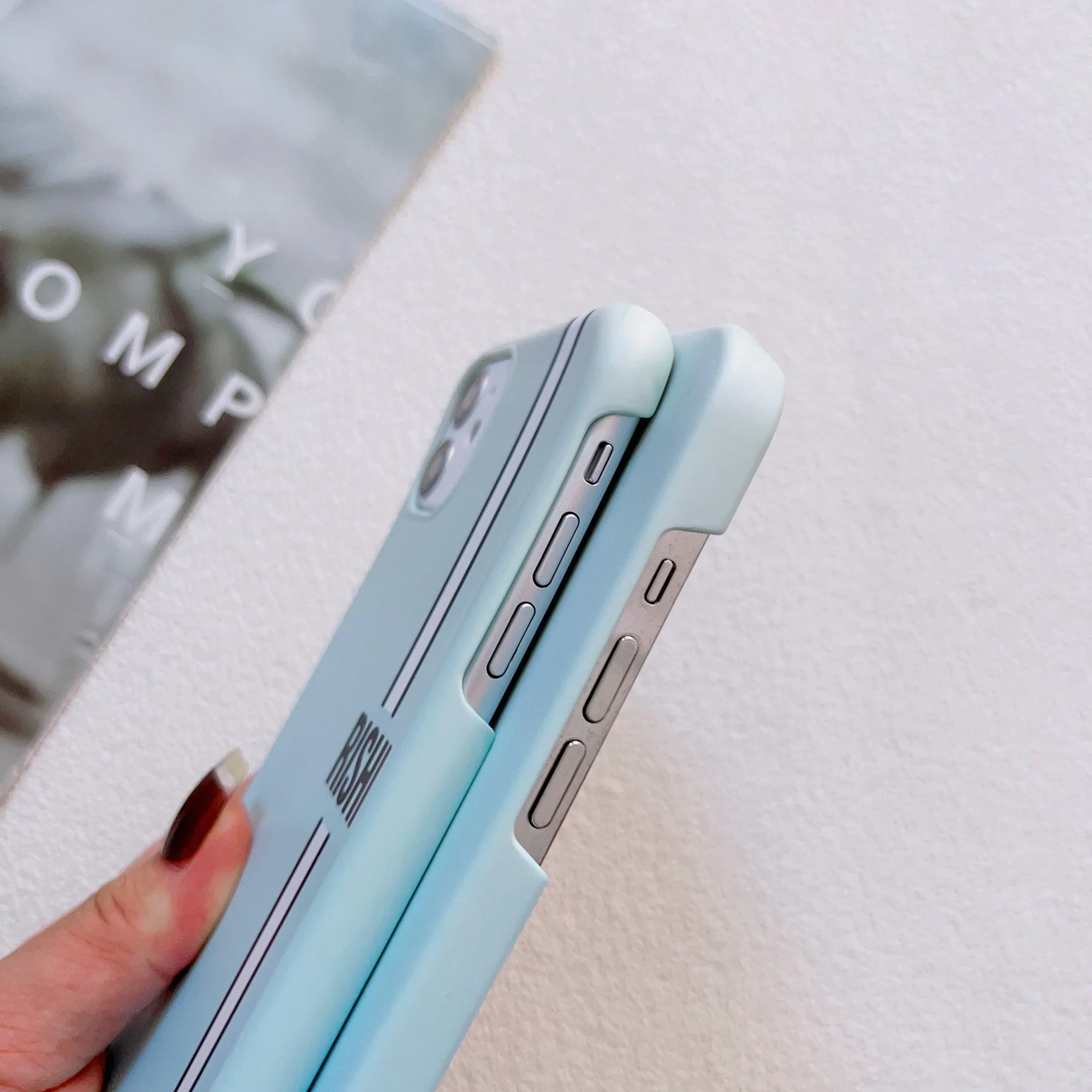 Blue Ombre Customised Slim Case