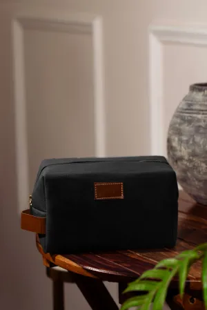 Canvas Box Organizer Pouch - Black