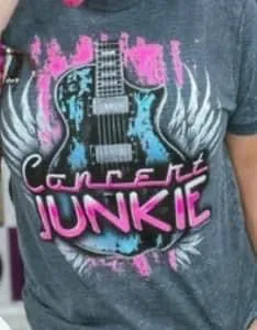Concert Junkie Tee Shirt
