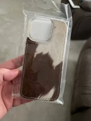 Cowhide IPHONE 16 PRO Phone Cases - by Western Linens