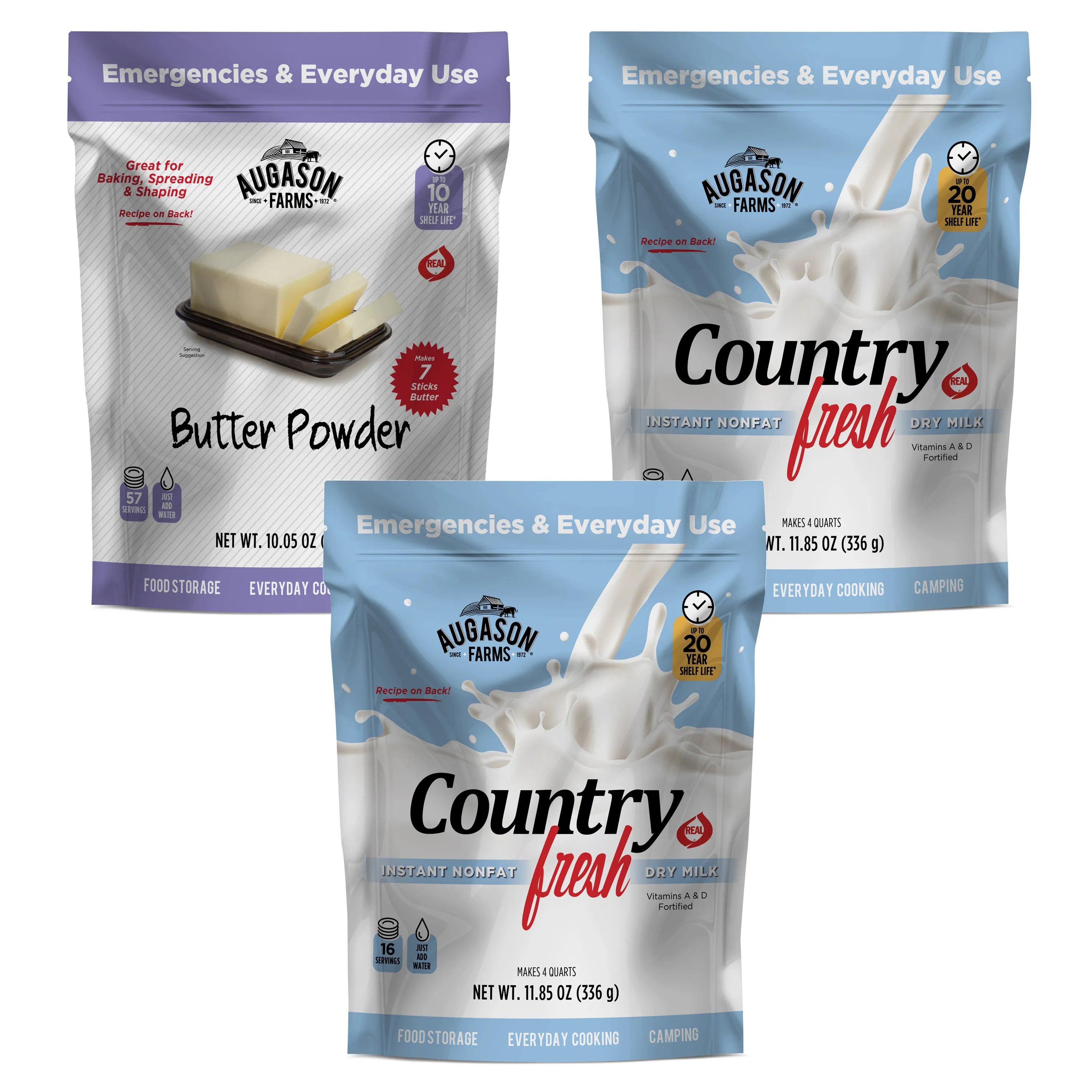 Dairy Essentials Pouches (3 Pack)
