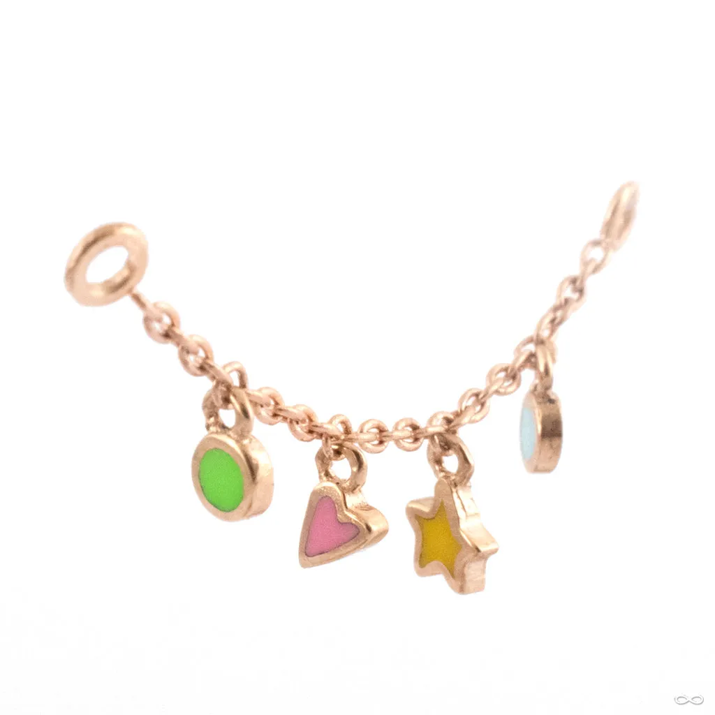Forward-Facing Fun & Games Lynx Chain in Gold from Pupil Hall