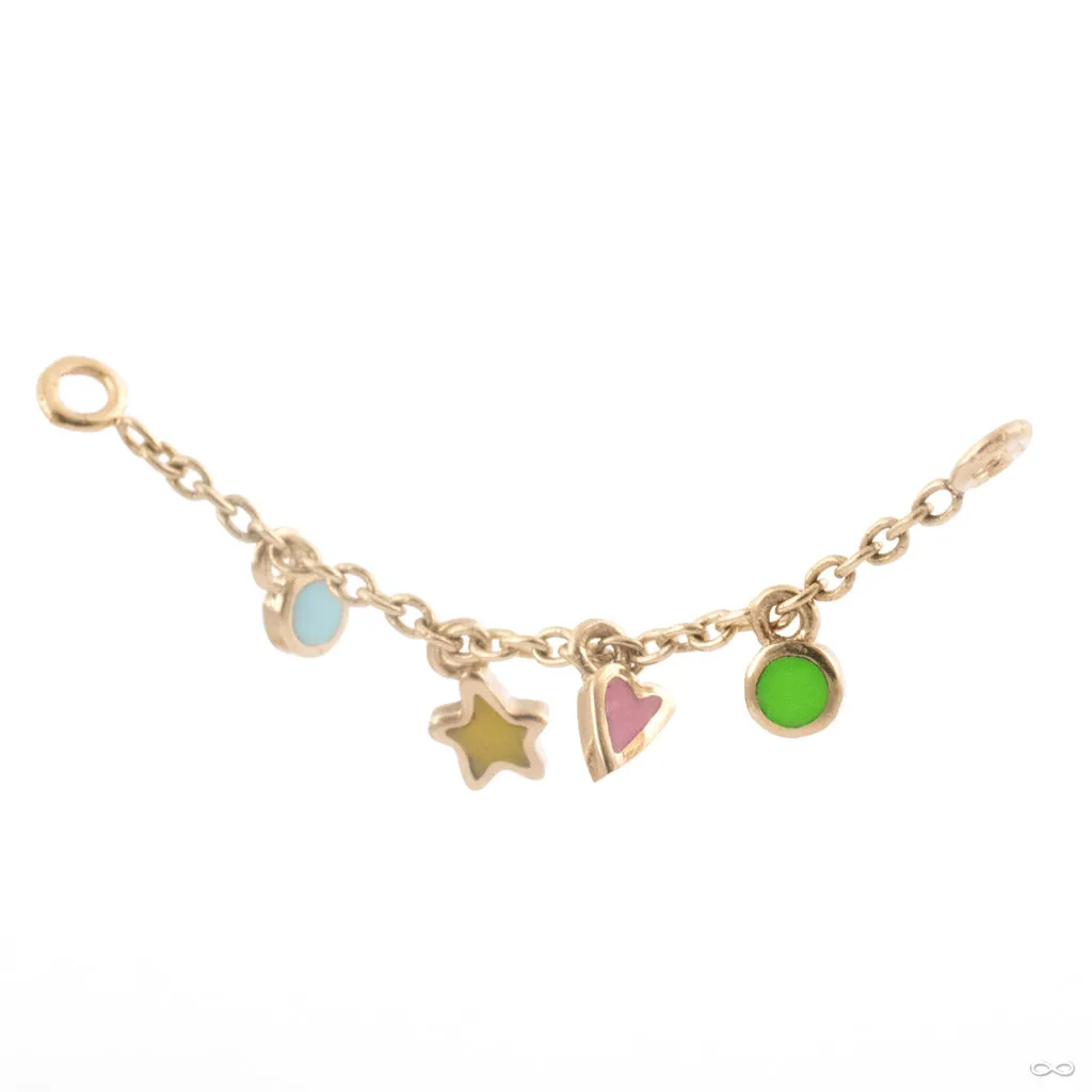 Forward-Facing Fun & Games Lynx Chain in Gold from Pupil Hall