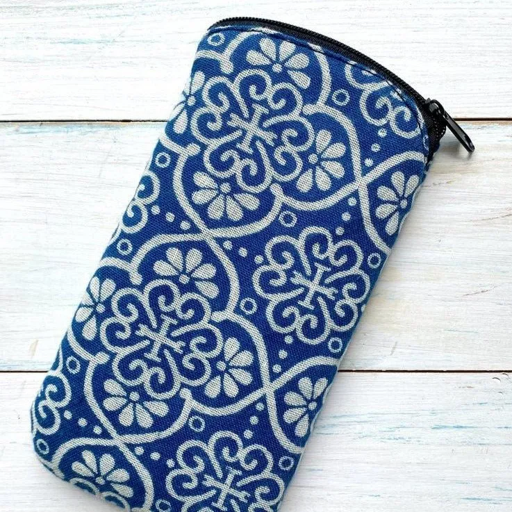 Indigo Cotton Pouches