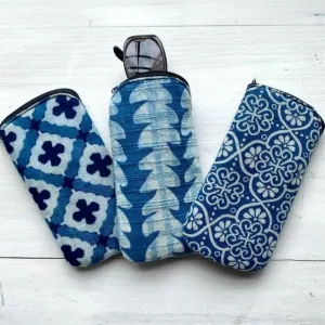 Indigo Cotton Pouches