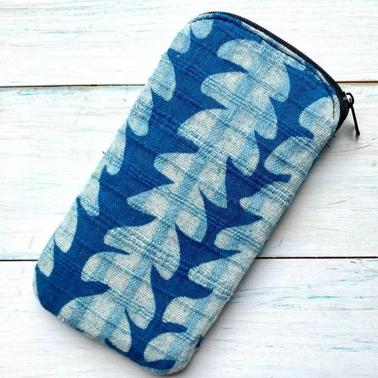 Indigo Cotton Pouches