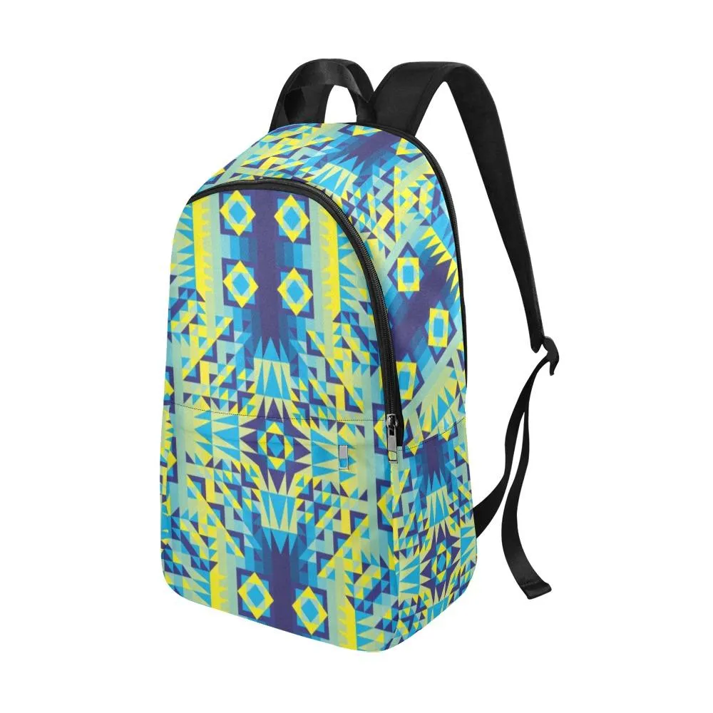 Kaleidoscope Jaune Bleu Backpack for Adult