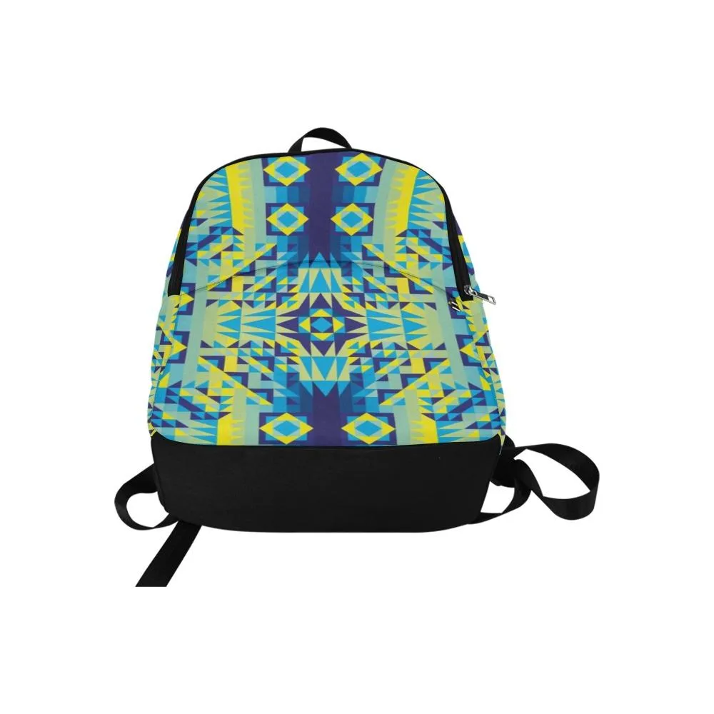 Kaleidoscope Jaune Bleu Backpack for Adult