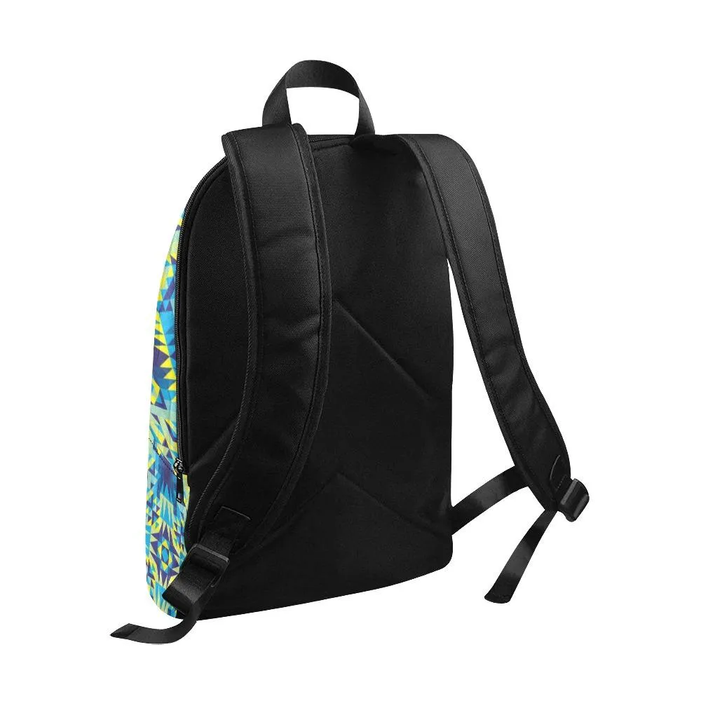 Kaleidoscope Jaune Bleu Backpack for Adult