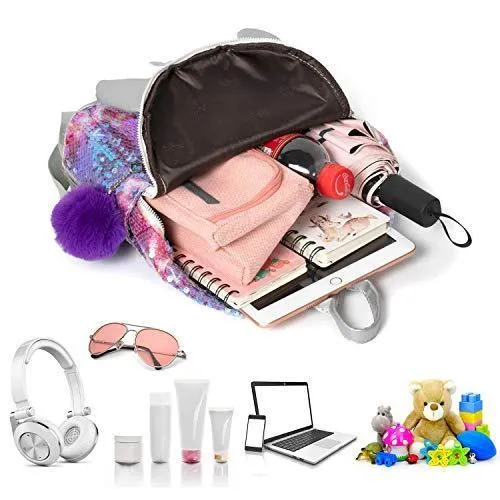 Kids Unicorn Backpack, Sequin Bag Girls School Bag