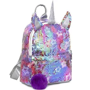 Kids Unicorn Backpack, Sequin Bag Girls School Bag