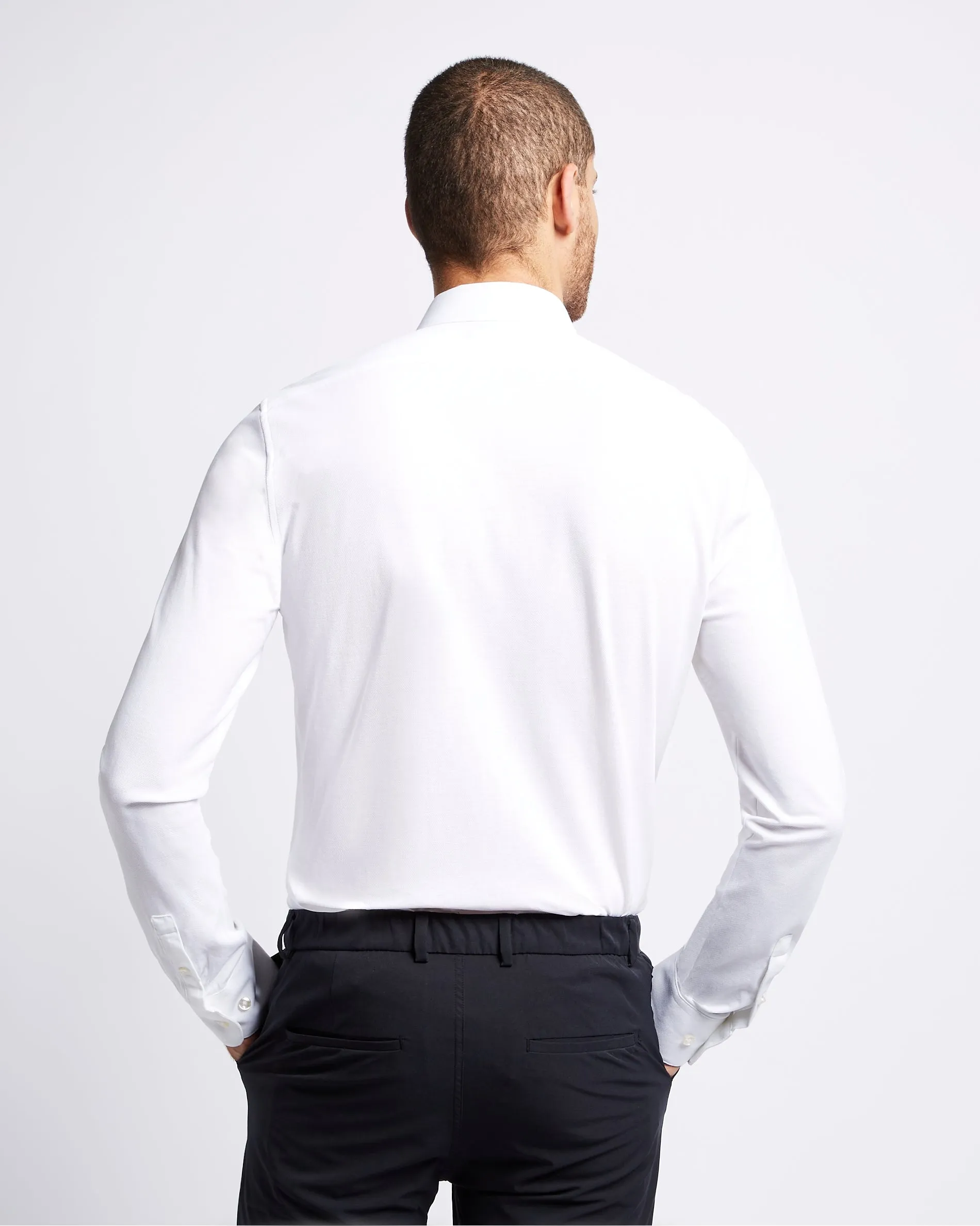 Knitted shirt white