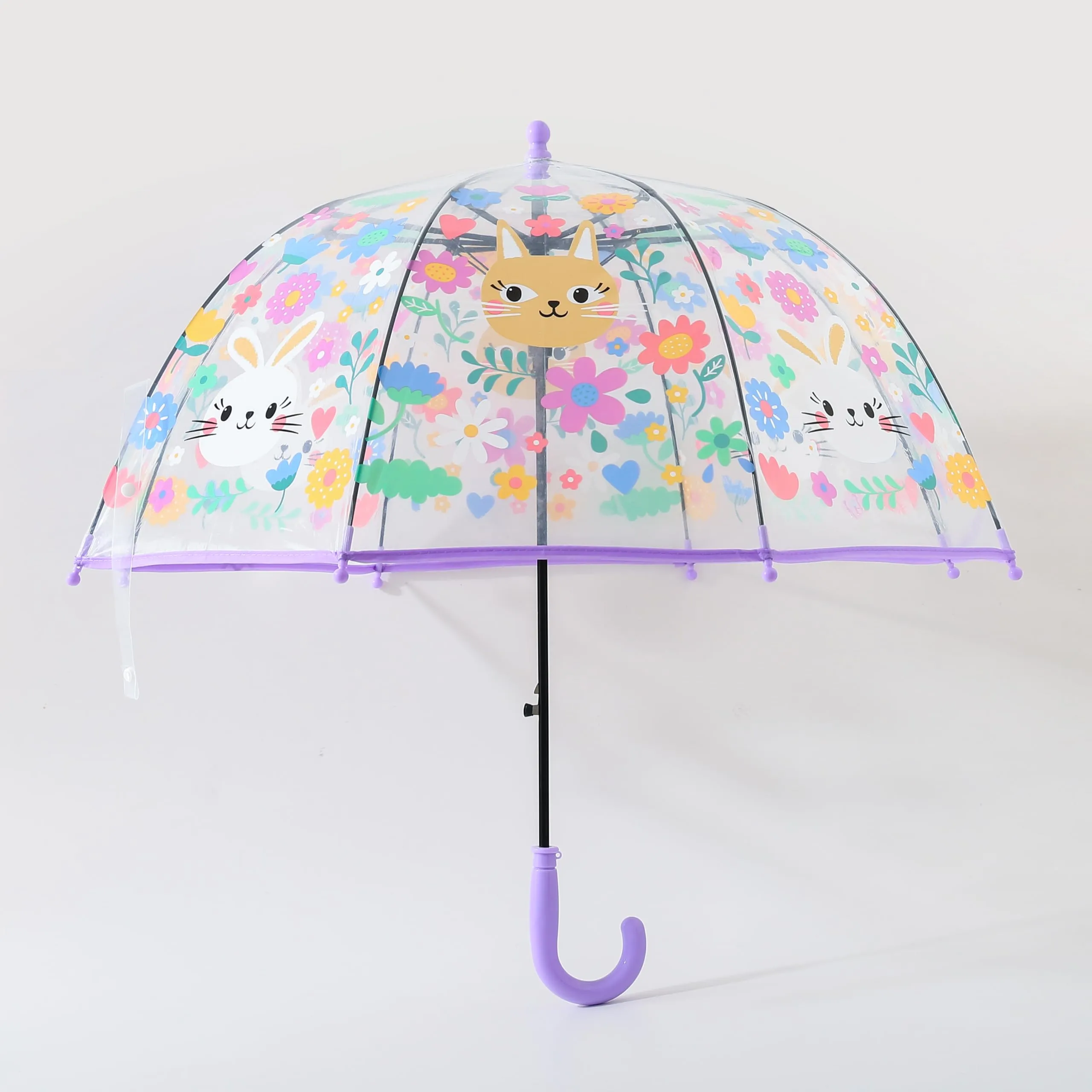 Kuber Industries Kids Umbrella | Umbrella for Rainy Days | Umbrellas for Rain | Umbrella For Travelling-Outdoor Activities | Umbrella for Kids-Boys & Girls | Kids Chhata | RST035A | Purple