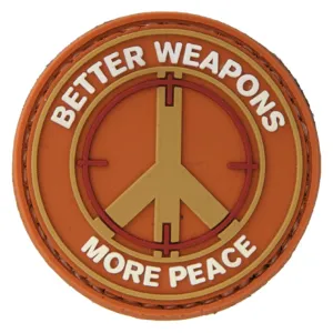 Lancer Tactical Better Weapons More Peace PVC Hook & Loop Morale Patch