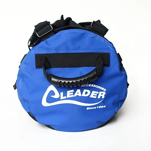 Leader Accessories Deluxe Water Resistant PVC Tarpaulin Duffel Bag Backpack (Blue, 70L)