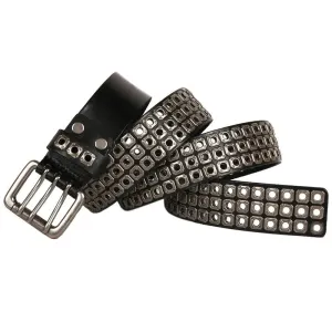 Leather Rivet Studded Belt