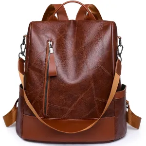 Luxe Women’s Backpack – High-Quality Soft Leather Anti-Theft Design