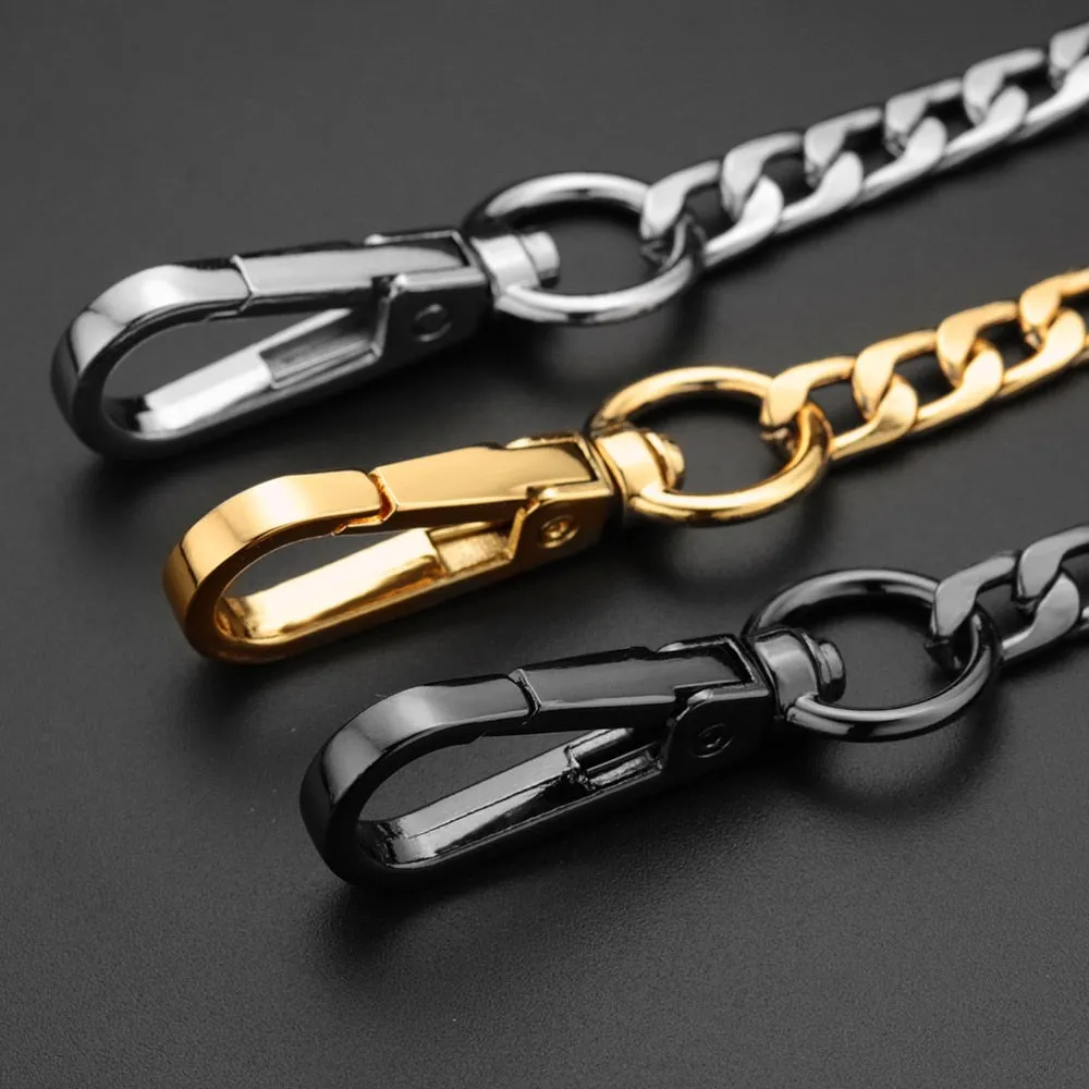 Metal Wallet Belt Chain - Silver