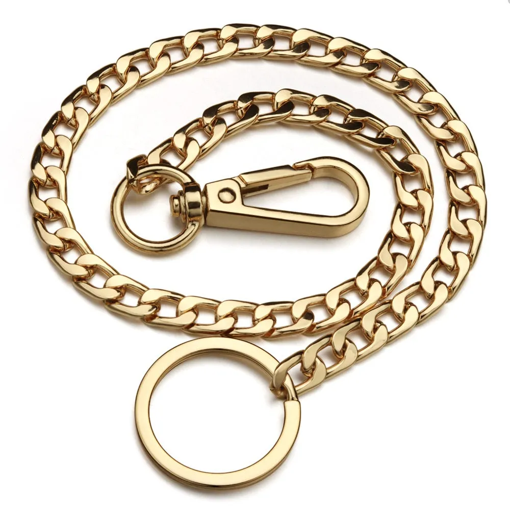 Metal Wallet Belt Chain - Silver