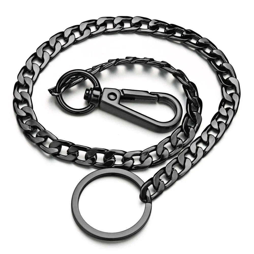 Metal Wallet Belt Chain - Silver