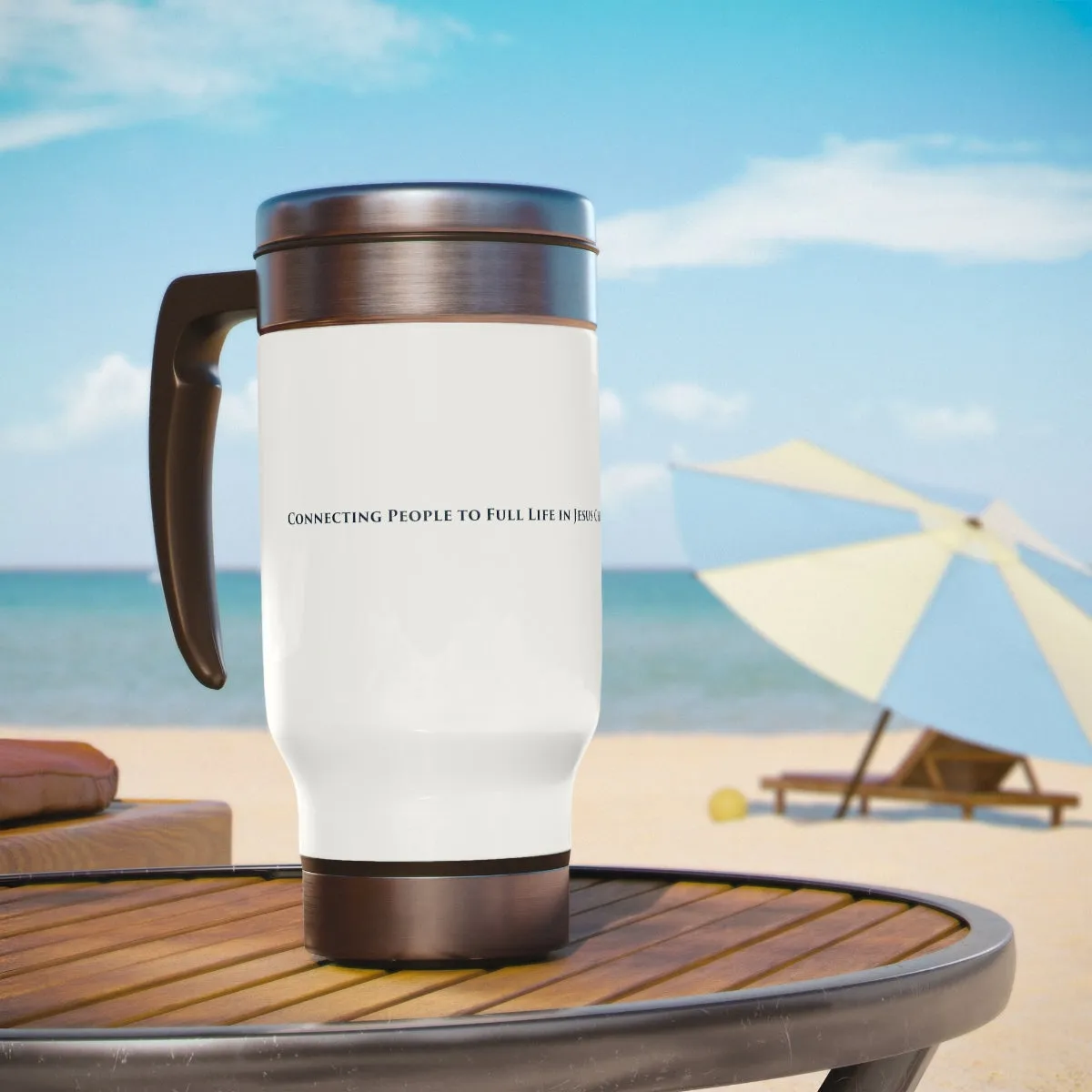 Mission & Vision Stainless Steel Travel Mug with Handle, 14oz - 2