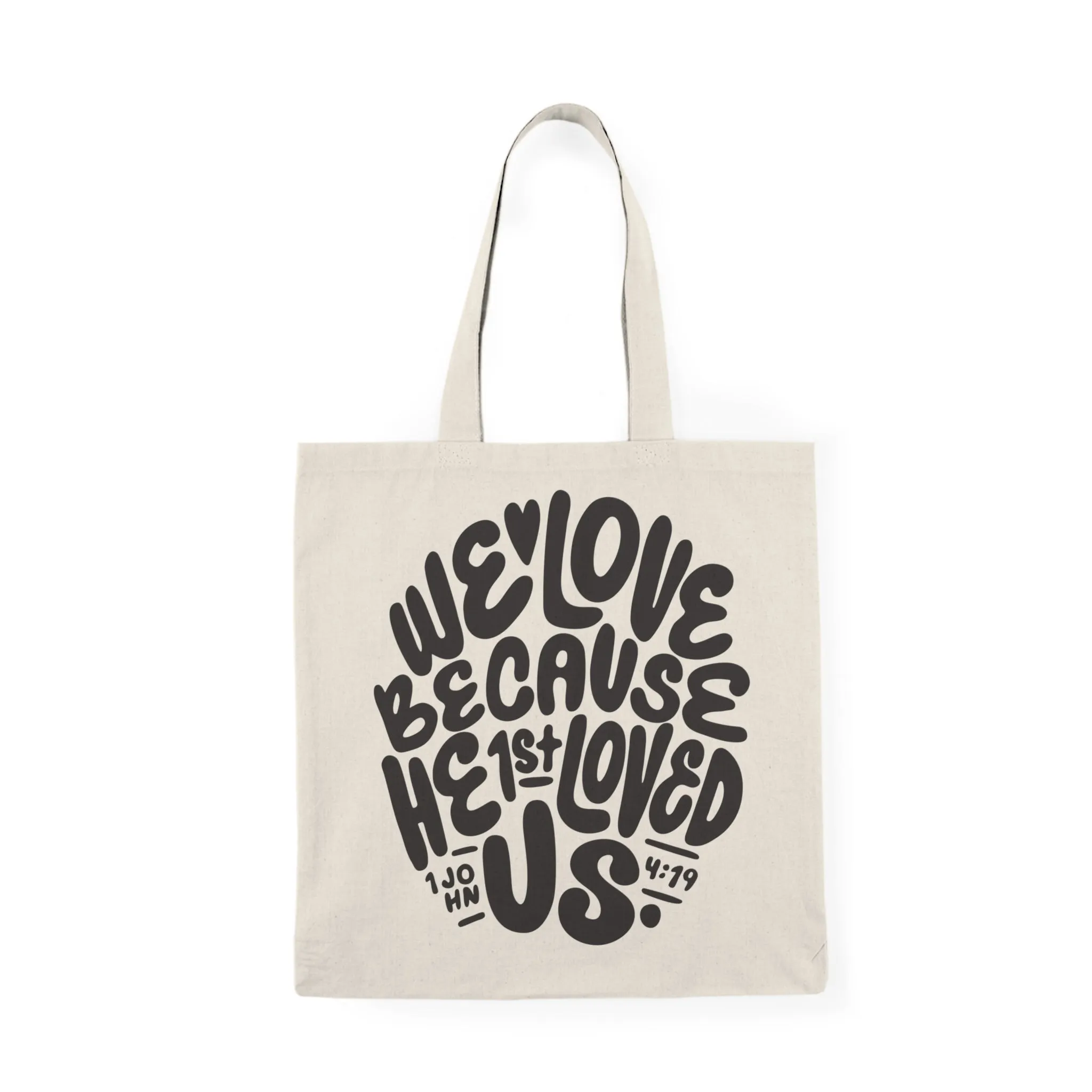 Natural Tote Bag - We Love