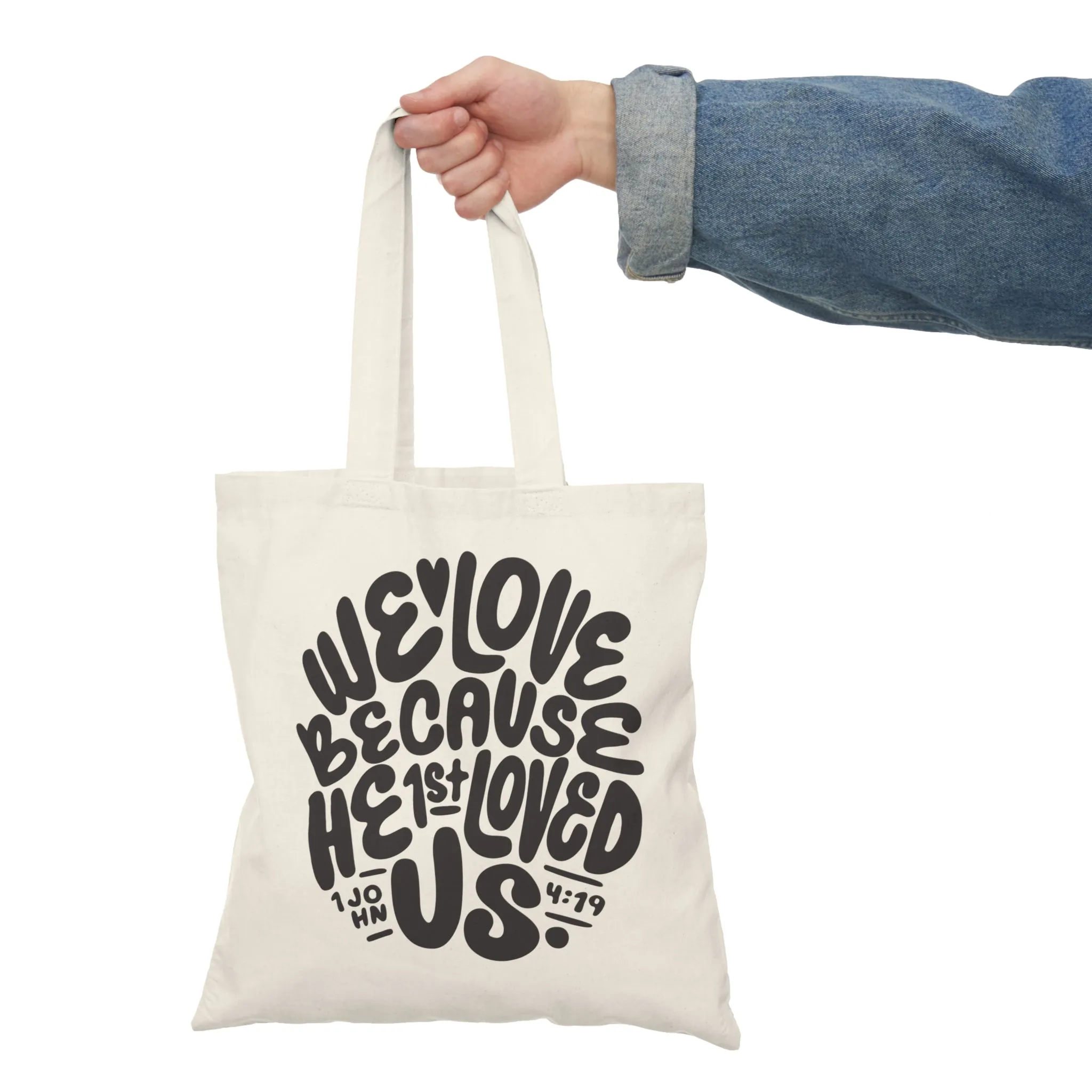 Natural Tote Bag - We Love
