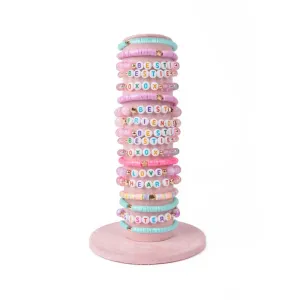 Pastel Concert Tour Bracelets with Velvet Display