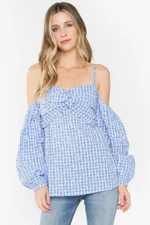 Picnic Cold Shoulder Top
