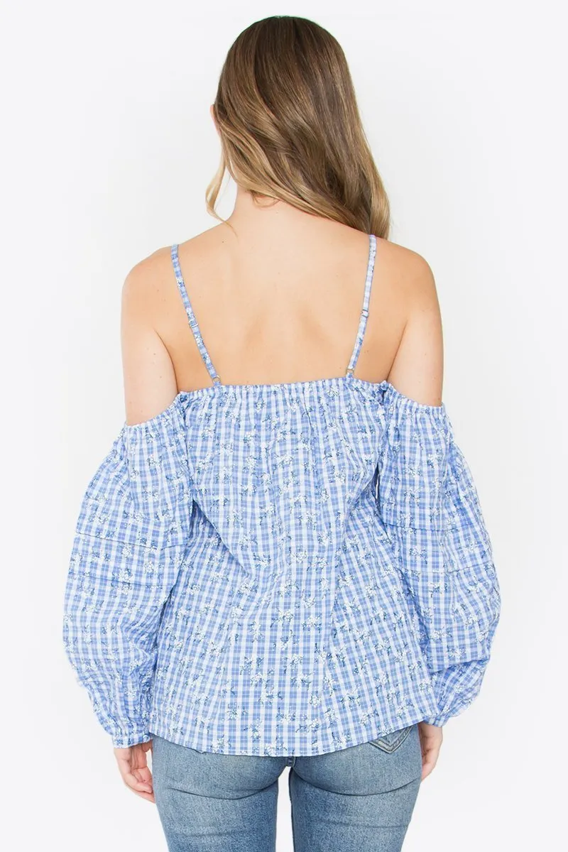 Picnic Cold Shoulder Top