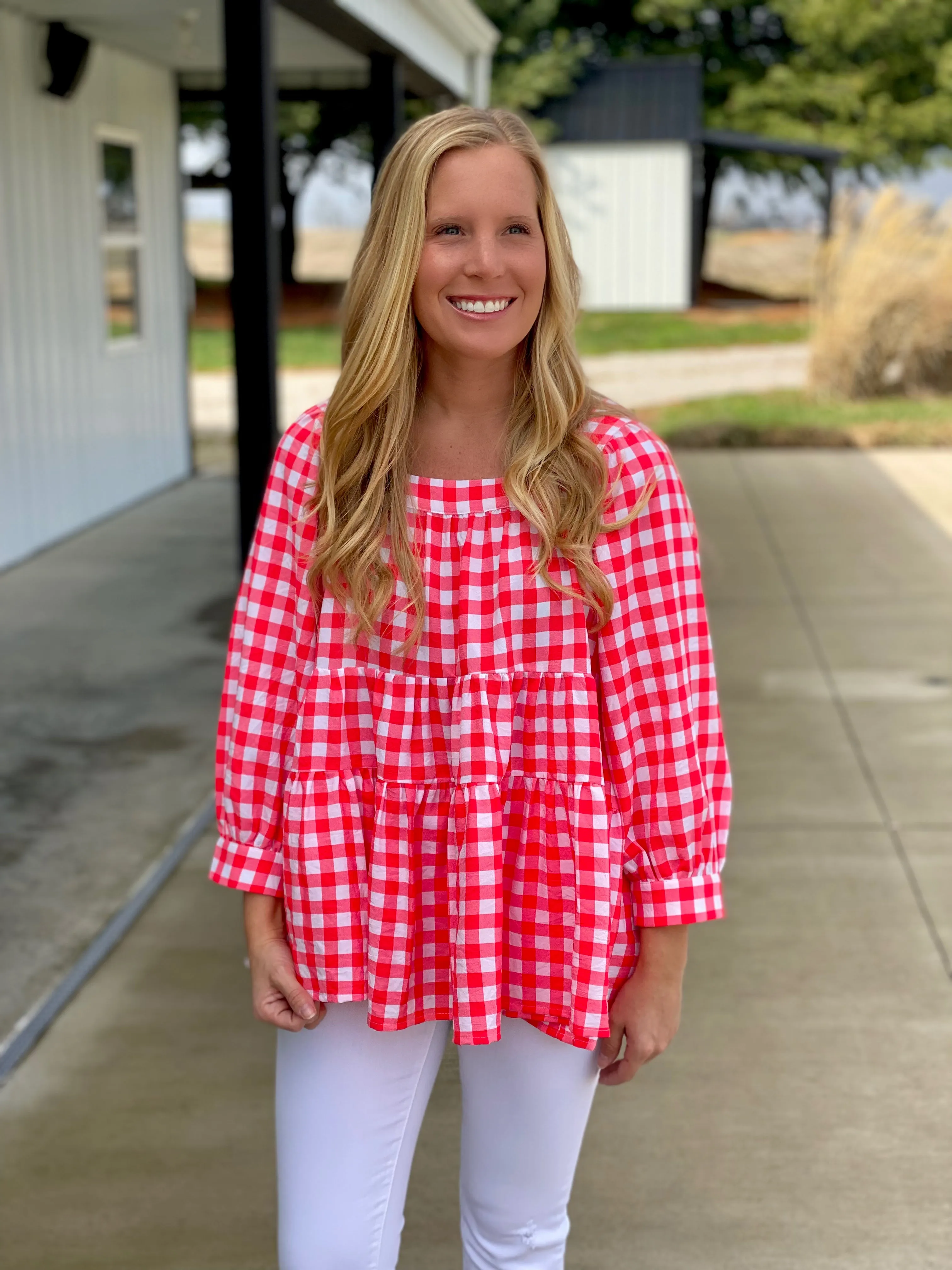 Red Picnic Top