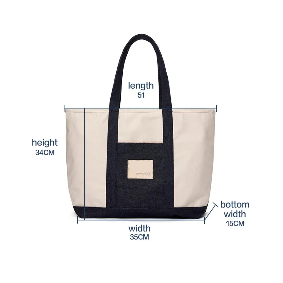 SIMWOOD Denim Tote Bag