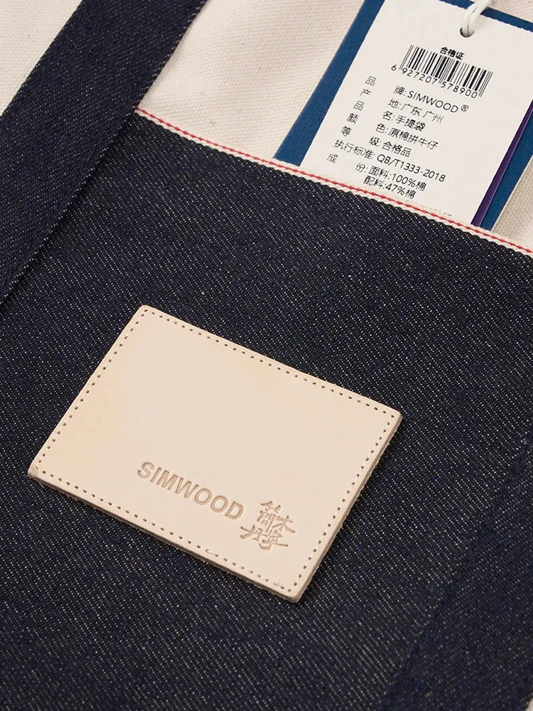 SIMWOOD Denim Tote Bag