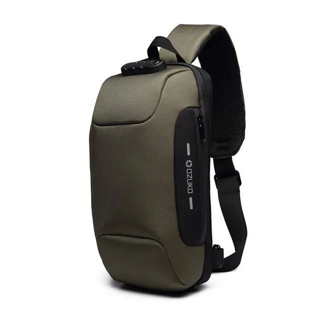 Sling Bag Crossbody Anti-Theft Lockable
