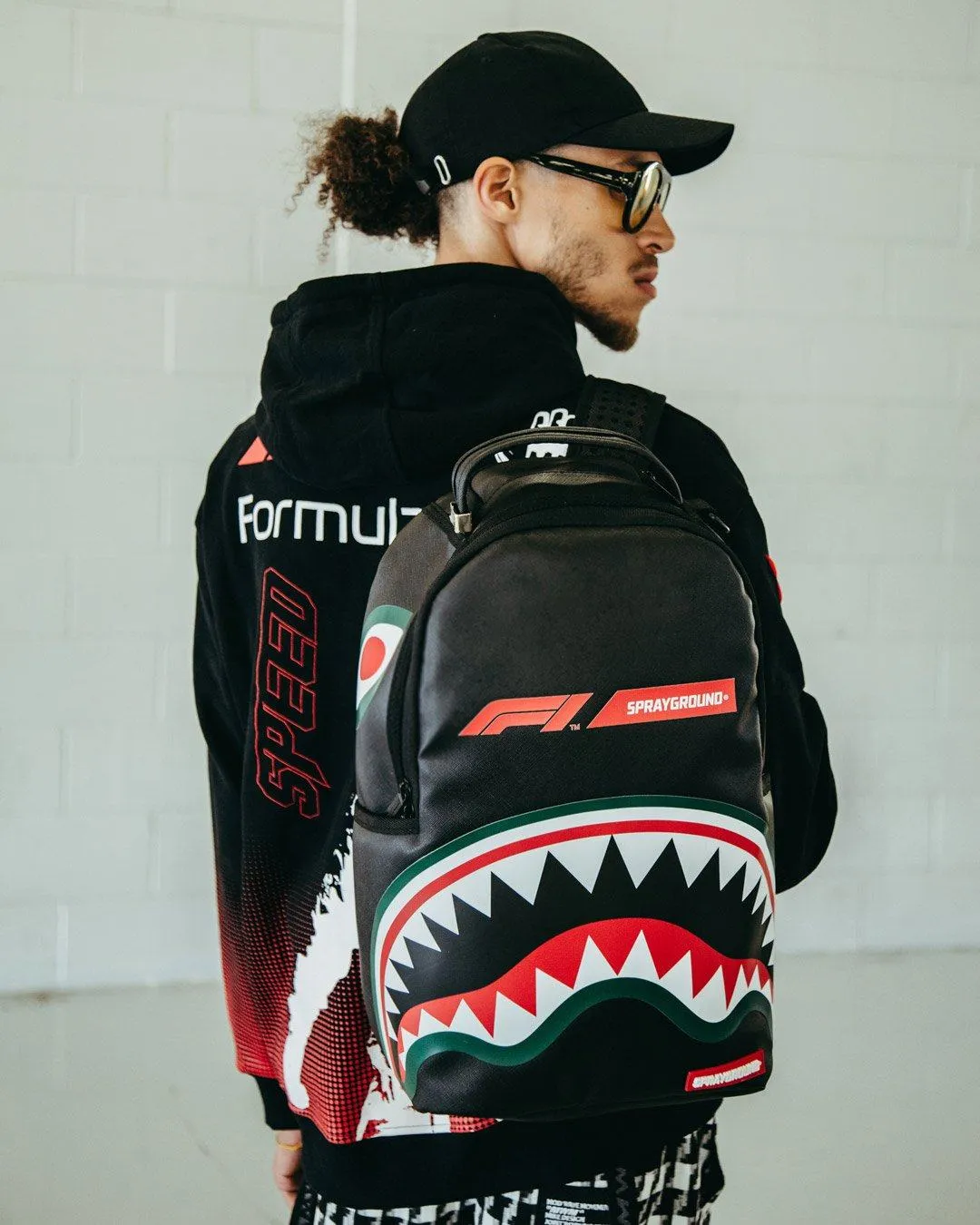 Sprayground Backpack FORMULA 1 OFFICIAL RACE TEAM BACKPACK (DLXV) Black
