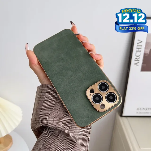 Suede Leather iPhone Case