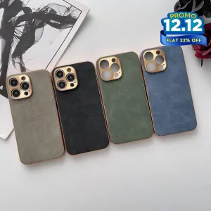 Suede Leather iPhone Case