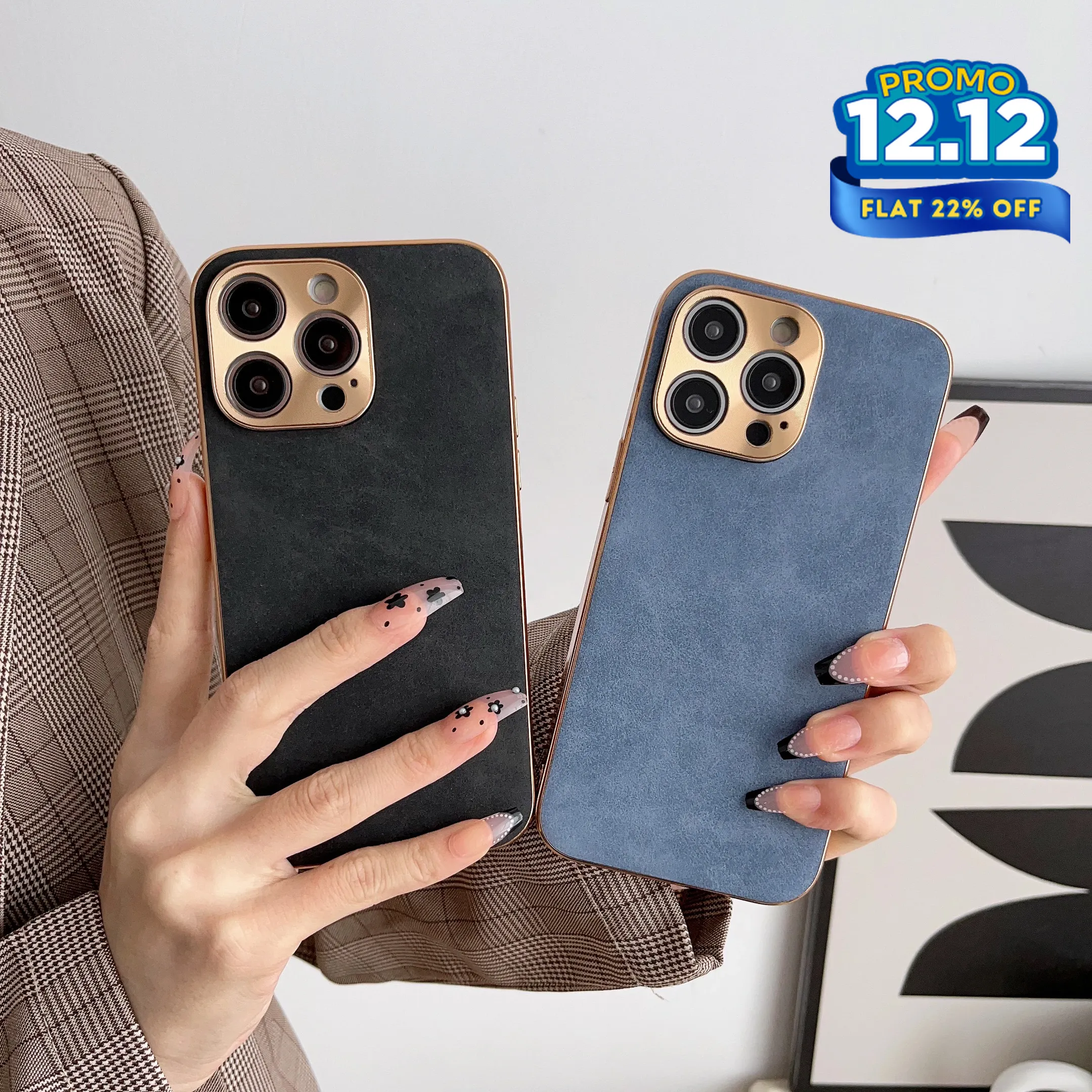 Suede Leather iPhone Case