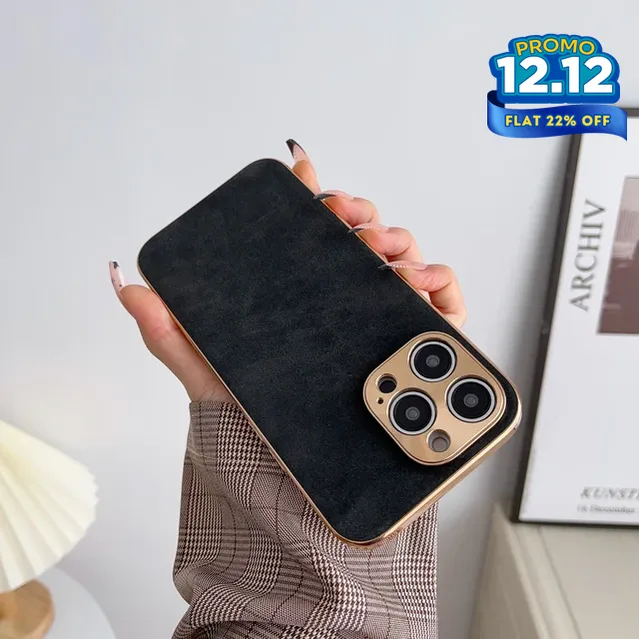 Suede Leather iPhone Case