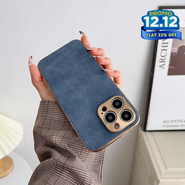 Suede Leather iPhone Case