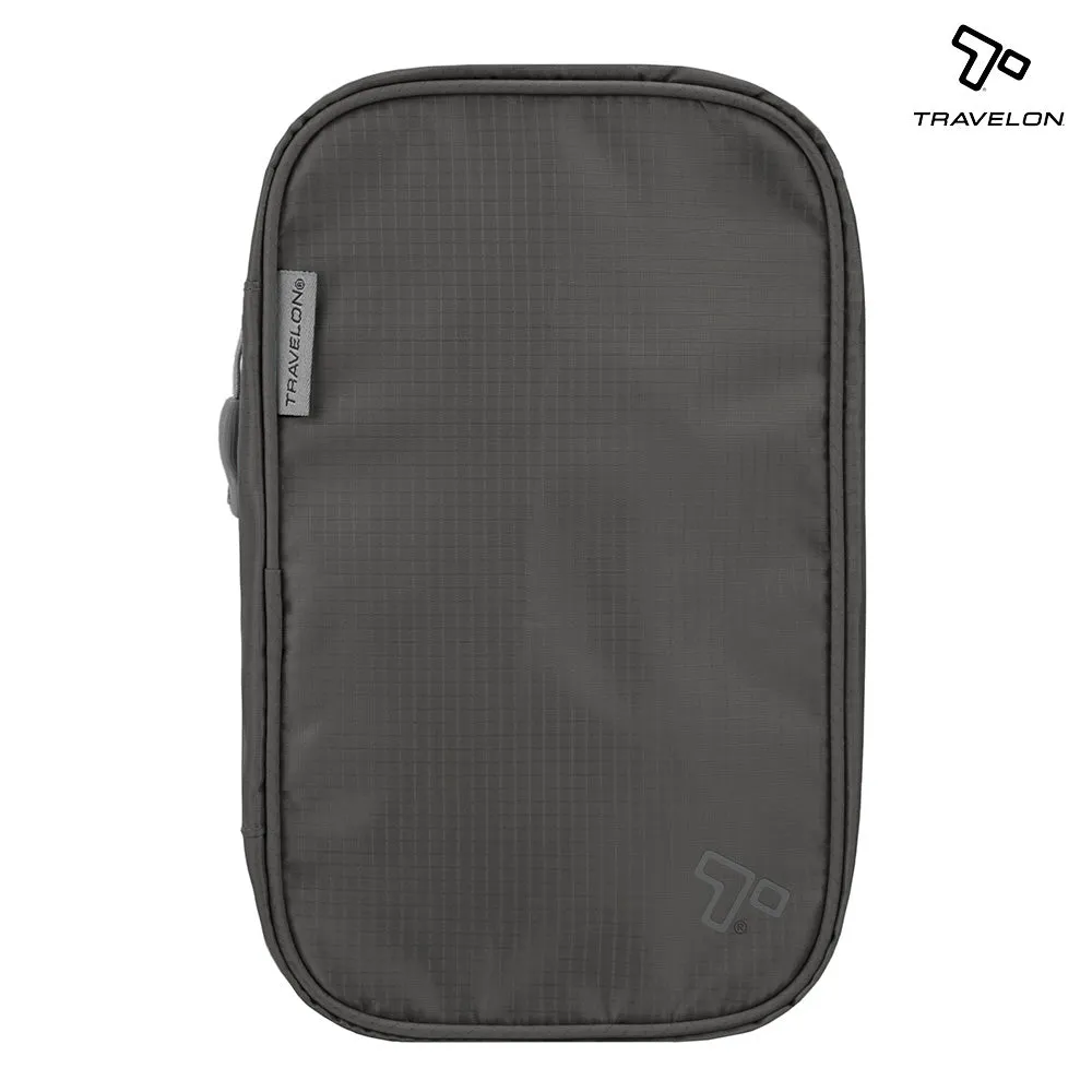 Travelon Compact Hanging Toiletry Case Charcoal