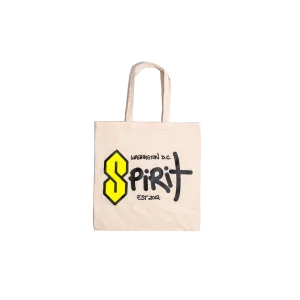 Washington Spirit 2024 Graffiti "S" Tote Bag - White