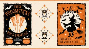 Witching Hour | Witchy Ad 24" Panel  | Heather Dutton for P&B Textiles