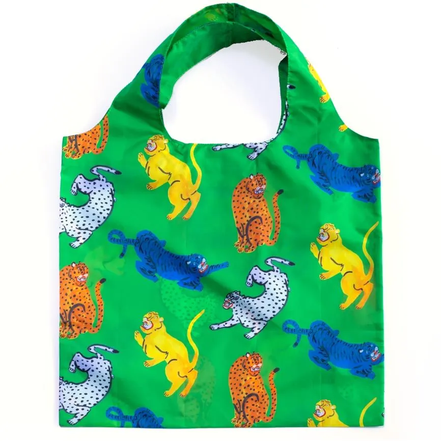 Yellow Owl Reusable Bag - Wild Cats